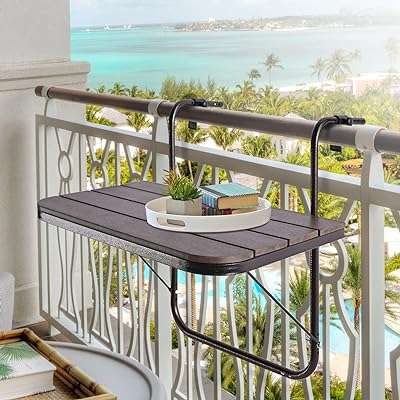 Table de balustrade balcon table d'appoint pliante d'extérieur en métal et aluminium. Découvrez DIAYTAR COTE D'IVOIRE  et préparez-vous à vivre l'expérience d'achat en ligne ultime. Notre boutique propose une gamme complète de produits discount, de la maison aux appareils électroniques, en passant par la mode, offrant ainsi des solutions abordables pour tous vos besoins.