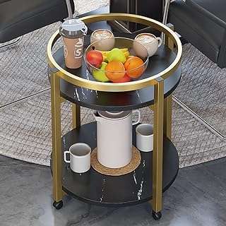 Table d'appoint ronde à deux niveaux canapé design en marbre petite table basse pour salon. DIAYTAR COTE D'IVOIRE, la référence en ligne pour des produits discount qui ne déçoivent pas. Parcourez notre vaste assortiment d'articles pour la maison, l'électroménager, l'informatique, la mode et les gadgets à des prix abordables. Trouvez tout ce dont vous avez besoin et économisez sans sacrifier la qualité grâce à notre boutique en ligne conviviale et sécurisée.