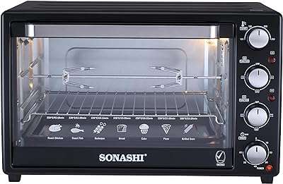 Four électrique sonashi 45l fonction rôtissoire et convection 1800w sto 735n. DIAYTAR COTE D'IVOIRE  - votre source incontournable de produits discount en ligne. Avec notre sélection diversifiée allant de la maison à l'électroménager, de l'informatique à la mode, profitez de tarifs défiant toute concurrence. Faites des économies intelligentes et commandez dès maintenant !