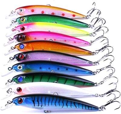 Leurres de pêche delfino 10 pièces flotteur leurre artificiel hameçons triples cuillères coulantes en métal. DIAYTAR COTE D'IVOIRE, votre destination de choix pour des produits discount en ligne. Explorez notre catalogue en constante évolution, riche en articles pour la maison, l'électroménager, l'informatique, la mode et les gadgets, et choisissez parmi des milliers de produits à prix cassés. Optez pour des achats intelligents et économisez gros avec notre boutique en ligne.