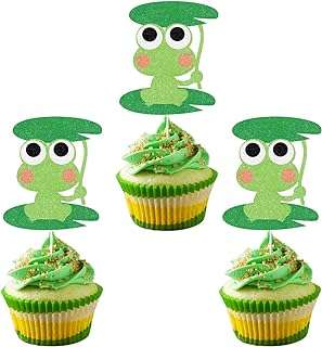 Décorations de cupcakes en forme de grenouille verte scintillante pics de princesse décorations de fête dans la forêt. Trouvez tout ce dont vous avez besoin à prix réduit chez DIAYTAR COTE D'IVOIRE . Notre boutique en ligne propose une large gamme de produits discount, de la décoration pour la maison aux appareils électroménagers, en passant par l'informatique et les dernières tendances de la mode. Explorez notre collection maintenant et profitez pleinement de nos tarifs avantageux !