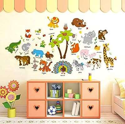Autocollants muraux d'animaux de dessin animé anglais pour enfants autocollants décoration. Venez découvrir DIAYTAR COTE D'IVOIRE, la boutique en ligne qui rend le shopping discount plus accessible que jamais. Avec une large sélection de produits pour la maison, de l'électroménager performant, de l'informatique à la pointe et des articles de mode tendance, vous êtes assuré de trouver ce dont vous avez besoin à des prix attractifs.