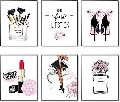 6 pièces d'art mural moderne rose décoration de chambre parfum rouge. DIAYTAR COTE D'IVOIRE  est votre destination en ligne pour trouver une vaste sélection de produits à prix réduits. Que vous recherchiez des articles pour la maison, des appareils électroménagers de qualité, du matériel informatique ou même des accessoires de mode tendance, vous êtes sûr de trouver les meilleures affaires chez nous !