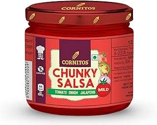 Salsa légère aux morceaux de cornitos 330g. DIAYTAR COTE D'IVOIRE  - La meilleure adresse pour des prix imbattables sur une vaste sélection de produits. Que vous recherchiez des articles pour votre maison, votre informatique ou votre garde-robe, nous avons tout ce qu'il vous faut à prix discount. Explorez notre site dès maintenant et profitez des meilleures affaires en ligne!
