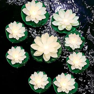The white shop lumières de lotus flottantes pour piscine lumières de nénuphar. Besoin de produits discount en un seul endroit ? DIAYTAR COTE D'IVOIRE  est là pour vous ! Explorez notre boutique généraliste et découvrez une multitude d'articles à prix réduit, couvrant tous vos besoins, de l'électroménager à la mode en passant par l'informatique. Naviguez en toute simplicité et trouvez les meilleures affaires en ligne chez DIAYTAR COTE D'IVOIRE  !