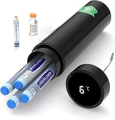 Étui de voyage plus frais pour médicaments cakehealth avec 4 stylos