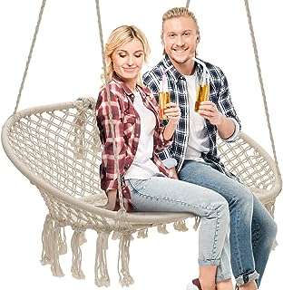 Balançoire suspendue en macramé sorbus parfaite pour l'intérieur et l'extérieur chambre. Rendez votre shopping en ligne encore plus satisfaisant avec DIAYTAR COTE D'IVOIRE . Notre boutique propose une grande variété de produits discount pour tous les aspects de votre vie, de l'équipement de la maison aux gadgets à la mode. Profitez de nos prix compétitifs et trouvez des offres incroyables sur tous vos achats !
