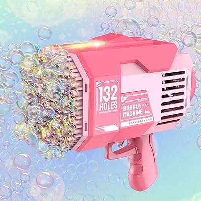 Machine à bulles bazooka 132 trous lumières colorées solutionneur de bulles. DIAYTAR COTE D'IVOIRE, votre destination en ligne pour des produits de maison à prix réduits. Découvrez notre vaste collection d'articles pour la cuisine, la décoration, le rangement et bien plus encore. Avec nous, équiper votre maison devient simple et économique.