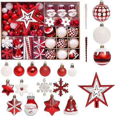 Ensemble de boules décoration d'arbre de noël rouge et blanc de 80 pièces avec décorations. Looking for affordable yet quality products? Look no further than DIAYTAR COTE D'IVOIRE, the premier online store that brings you a vast assortment of discounted items. Explore our range of home essentials, electronics, fashionable apparel, and the latest gadgets, all at unbeatable prices that make your shopping experience truly remarkable.