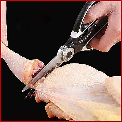 Ciseaux de cuisine castwave en acier inoxydable avec couvercle ciseaux polyvalents de cuisine maison et jardin. Parfaitement adapté aux chasseurs de bonnes affaires, DIAYTAR COTE D'IVOIRE  vous offre une expérience de shopping en ligne unique. Notre sélection abondante de produits discount, incluant des articles essentiels pour la maison, l'électroménager, l'informatique, la mode et les gadgets, garantit que vous trouverez ce que vous cherchez sans vous ruiner.