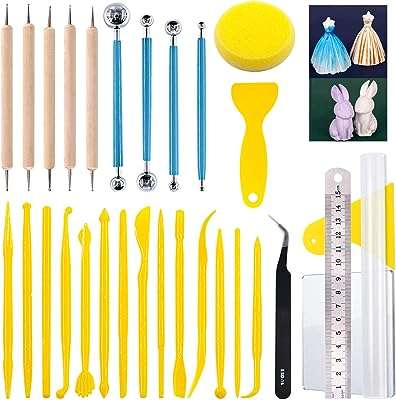 30 pièces ensemble de sculpture et de modélisation en argile polymère. Découvrez DIAYTAR COTE D'IVOIRE  - votre guichet unique pour des achats discount en ligne. Que vous recherchiez des produits électroménagers, des gadgets high-tech ou des vêtements tendance, notre boutique généraliste propose une large gamme d'articles à prix réduits pour tous les budgets. Ne manquez pas les bonnes affaires chez DIAYTAR COTE D'IVOIRE  !