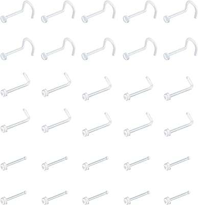 20 30pcs 20g bioflex anneaux de nez transparents stud 2mm agrafeuse. Trouvez tout ce dont vous avez besoin à prix réduit chez DIAYTAR COTE D'IVOIRE . Notre boutique en ligne propose une large gamme de produits discount, de la décoration pour la maison aux appareils électroménagers, en passant par l'informatique et les dernières tendances de la mode. Explorez notre collection maintenant et profitez pleinement de nos tarifs avantageux !