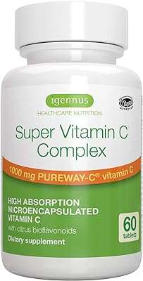 Complexe de vitamine c ultra absorption 1000 mg végétalienne à haute absorption avec bioflavonoïdes. DIAYTAR COTE D'IVOIRE  - la boutique en ligne par excellence pour des achats malins. Explorez notre gamme complète de produits discount, allant des indispensables pour la maison à la dernière technologie, sans oublier les dernières tendances mode. Économisez gros en achetant intelligemment avec nous.