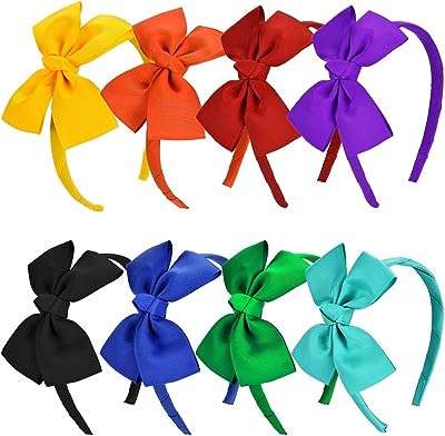 Famoto 8 pièces élastiques à cheveux avec nœuds pour filles bandeaux en gros grain. DIAYTAR COTE D'IVOIRE  - Votre destination discount pour tous vos besoins. Parcourez notre collection de produits de haute qualité, allant de la maison à l'électroménager, de l'informatique à la mode, et trouvez les meilleures offres en ligne. Profitez de nos prix imbattables et faites des économies dès maintenant!