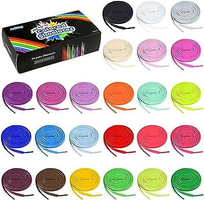 Lacets en dentelle plats colorés pour baskets skateboards bottes 24 paires. DIAYTAR COTE D'IVOIRE, votre solution idéale pour acheter en ligne tous les articles dont vous avez besoin. Parcourez notre vaste sélection de produits discount allant de l'électroménager à l'informatique, en passant par la mode et les gadgets, et économisez sur chaque achat. Faites-vous plaisir sans vous ruiner avec DIAYTAR COTE D'IVOIRE .