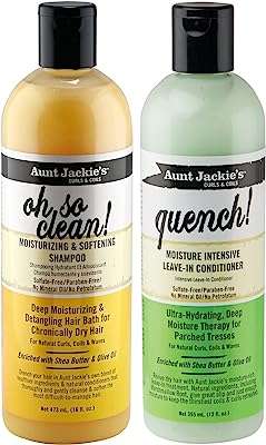 Shampooing et revitalisant sans rinçage aunt jackie (355 ml chacun). Découvrez DIAYTAR COTE D'IVOIRE  et profitez de notre sélection exceptionnelle de produits discount à des prix imbattables. Que vous recherchiez des appareils électroménagers de qualité, des gadgets high-tech dernier cri ou des accessoires de mode à petit prix, vous trouverez tout cela dans notre boutique en ligne.