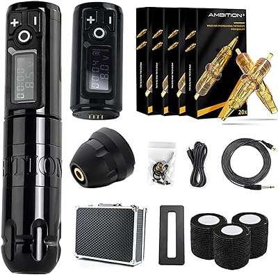 Ambition soldier kit complet de machine à tatouer sans fil stylo. DIAYTAR COTE D'IVOIRE  - la meilleure adresse en ligne pour des achats discount dans tous les domaines ! Découvrez notre vaste choix de produits, de la maison à l'électroménager en passant par l'informatique et la mode. Profitez des réductions incroyables sur des articles de qualité, vous permettant d'économiser sans compromis. Avec des options de livraison rapides et notre engagement envers votre satisfaction, bénéficiez d'une expérience d'achat en ligne sans tracas chez nous !