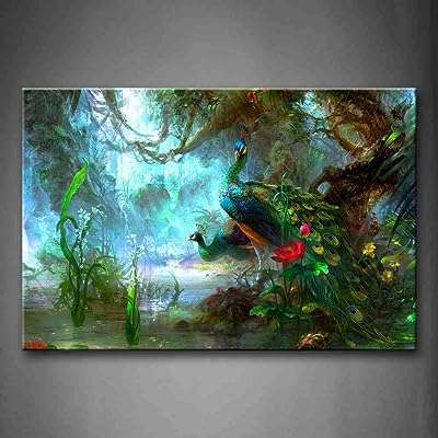 Beau paon marchant dans la forêt art mural impression sur toile. Votre shopping malin commence ici chez DIAYTAR COTE D'IVOIRE, la boutique en ligne où vous trouverez tout ce dont vous avez besoin à prix mini. Explorez notre vaste sélection d'articles discount, des produits pour la maison aux dernières tendances en mode et en informatique, et offrez-vous des bonnes affaires sans vous ruiner !