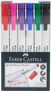Marqueurs pour tableau blanc faber castell avec étui fin paquet de 6. DIAYTAR COTE D'IVOIRE  - la source ultime de produits discount pour toutes vos envies. Parcourez notre gamme variée, allant de l'informatique à la mode et choisissez parmi une multitude de produits de qualité à des prix qui font sourire votre portefeuille.