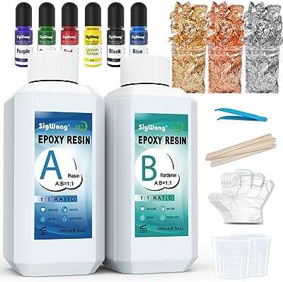 Kit de peinture époxy transparente de 541 g résine de moulage en 2 parties pour l'art. DIAYTAR COTE D'IVOIRE  deviendra rapidement votre référence pour tous vos besoins discount en ligne. Découvrez notre vaste assortiment de produits allant des indispensables de la maison aux dernières innovations technologiques, en passant par les vêtements et les accessoires de mode à prix cassés. Profitez de notre offre exceptionnelle dès maintenant !