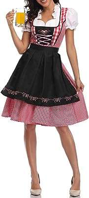 Costume de l'oktoberfest allemand pour femme costume traditionnel de fraulein du carnaval de la bière. DIAYTAR COTE D'IVOIRE  - la boutique en ligne par excellence pour des achats malins. Explorez notre gamme complète de produits discount, allant des indispensables pour la maison à la dernière technologie, sans oublier les dernières tendances mode. Économisez gros en achetant intelligemment avec nous.