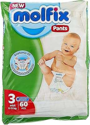 Couche culotte pour bébé moflex leakproof comfort midi 4 9 kg 60 pièces. DIAYTAR COTE D'IVOIRE  : la référence en matière d'achats discount en ligne ! Découvrez notre large sélection de produits à des prix imbattables, de la maison à l'électroménager, en passant par l'informatique et la mode. Grâce à nos offres exclusives, faites-vous plaisir sans vous ruiner et profitez d'une qualité inégalée !