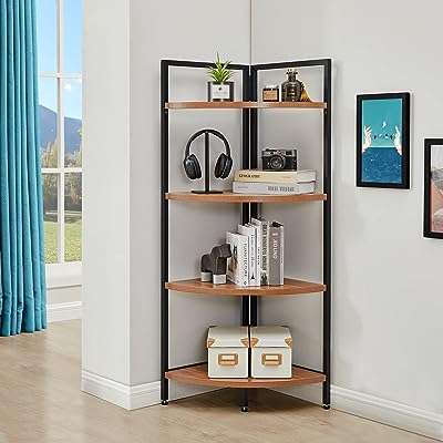 Bibliothèque d'angle sigur à 4 niveaux étagère de rangement moderne noire pour plantes sur pied. Optez pour DIAYTAR COTE D'IVOIRE, votre boutique en ligne de confiance pour des achats à petits prix ! Découvrez notre catalogue diversifié comprenant des produits discount de qualité, allant de l'électroménager à la mode en passant par les gadgets. Profitez de nos offres exceptionnelles pour donner une nouvelle dynamique à votre quotidien sans vous ruiner.