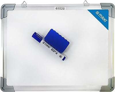 Maxi tableau blanc magnétique tableau effaçable à sec 30 x 40 cm avec cadre en aluminium. DIAYTAR COTE D'IVOIRE  - Votre fournisseur en ligne pour des produits de qualité à des prix discount. Explorez notre boutique en ligne pour trouver des offres incroyables sur des articles allant des accessoires de mode aux appareils électroniques, en passant par les produits de jardinage et les jouets pour enfants.