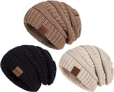 Bonnet d'hiver pour femme paquet de 3 petits chapeaux chauds en tricot. DIAYTAR COTE D'IVOIRE  - La boutique en ligne où qualité et discount se rencontrent. Parcourez notre vaste catalogue et trouvez tout ce dont vous avez besoin, de l'électroménager moderne à la dernière mode tendance. Ne sacrifiez pas votre budget pour obtenir des produits de qualité !