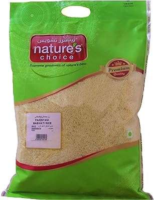 Riz basmati nature's choice 5 kg. Ne payez plus le prix fort pour vos appareils électroménagers ! DIAYTAR COTE D'IVOIRE  vous propose une vaste gamme d'électroménager discount, des marques les plus reconnues aux appareils les plus innovants. Économisez tout en profitant de la meilleure qualité avec DIAYTAR COTE D'IVOIRE .
