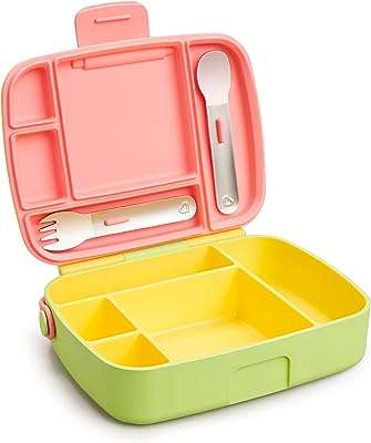 Boîte à lunch bento munchkin® pour enfants couverts inclus jaune. DIAYTAR COTE D'IVOIRE  : la boutique en ligne incontournable pour des achats discount dans tous les domaines. Parcourez notre sélection variée allant des produits pour la maison à la technologie dernier cri en passant par la mode tendance. Obtenez des produits de qualité à des prix compétitifs, tout en profitant d'une expérience de shopping en ligne optimale avec DIAYTAR COTE D'IVOIRE  !