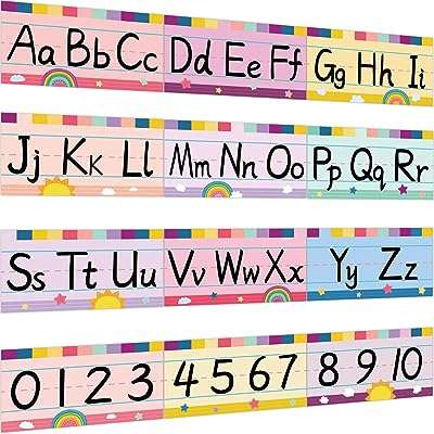 12 pièces de bandes de tableau d'affichage de lettres de l'alphabet l'alphabet et bordures numériques autocollants pour salle. Ne cherchez plus ailleurs, DIAYTAR COTE D'IVOIRE  est là pour vous offrir des produits à prix cassés. Parcourez notre boutique en ligne et découvrez notre large sélection de produits allant de la maison à l'électroménager, de l'informatique à la mode. Profitez de nos prix discount exceptionnels pour réaliser de grandes économies.