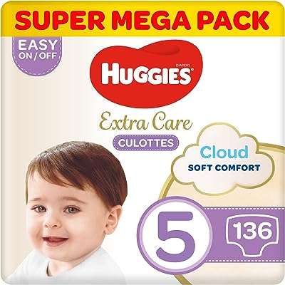 Couches à couches huggies extra care taille 5 super mega. Découvrez DIAYTAR COTE D'IVOIRE, votre partenaire en ligne pour des achats malins et économiques. Parcourez notre sélection discount de produits pour la maison, l'électroménager, l'informatique, la mode et les gadgets et trouvez les meilleures offres du marché. Profitez de la qualité à prix réduit dès aujourd'hui, grâce à notre boutique en ligne pratique et facile à utiliser.