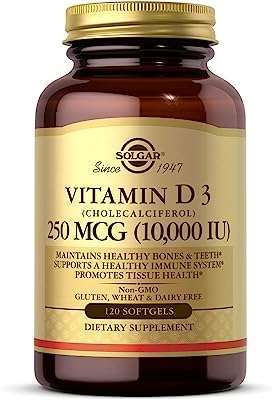 Capsules de vitamine d solgar pour unisexe 120 gélules. Ne payez pas plus cher ! DIAYTAR COTE D'IVOIRE  vous offre des produits discount de qualité supérieure à des prix abordables. Découvrez notre large sélection d'articles pour la maison, l'électroménager, l'informatique, la mode et les gadgets les plus recherchés. Visitez notre site dès maintenant et bénéficiez de nos offres exclusives pour économiser sur tous vos achats.