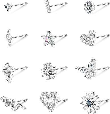 12 pièces 20g boucles d'oreilles de nez en forme de l en acier chirurgical pour femmes. Découvrez DIAYTAR COTE D'IVOIRE  - votre guichet unique pour des achats discount en ligne. Que vous recherchiez des produits électroménagers, des gadgets high-tech ou des vêtements tendance, notre boutique généraliste propose une large gamme d'articles à prix réduits pour tous les budgets. Ne manquez pas les bonnes affaires chez DIAYTAR COTE D'IVOIRE  !