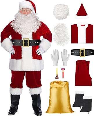 Costume de père noël de luxe pour hommes ensemble de costumes en peluche. DIAYTAR COTE D'IVOIRE  est la solution idéale pour les amateurs de bonnes affaires. Notre boutique en ligne propose une gamme complète de produits discount, allant des articles pour la maison à l'informatique, en passant par l'électroménager et la mode. Faites des économies sur vos achats tout en bénéficiant de produits de qualité chez DIAYTAR COTE D'IVOIRE .