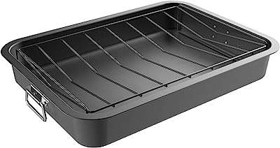 Plateau à rôtir de cuisine classique avec grille inclinée four amovible antiadhésif pour égoutter. Faites des économies sans sacrifier la qualité avec DIAYTAR COTE D'IVOIRE . Notre boutique en ligne propose une immense variété de produits discount, allant des appareils électroménagers aux vêtements tendance et aux gadgets les plus populaires. Trouvez tout ce dont vous avez besoin à des prix incroyables !