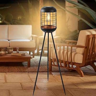 Lampe de sol à énergie solaire pour patio extérieur grande lampe étanche support en métal. Besoin de produits discount ? DIAYTAR COTE D'IVOIRE  est là pour vous ! Parcourez notre large éventail de produits allant des articles de maison aux gadgets dernier cri, et réalisez des économies sur chaque achat. Alors n'attendez plus, faites confiance à notre expertise pour vous offrir le meilleur au prix le plus bas !