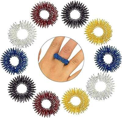 Outnice 12 pièces anneaux sensoriels épineux d'acupression jouet silencieux masseur de doigts soulagement de la douleur. Naviguez dans notre boutique en ligne DIAYTAR COTE D'IVOIRE  pour découvrir une sélection exceptionnelle de produits discount. De l'électroménager aux articles de mode en passant par l'informatique et les gadgets, vous trouverez tout ce dont vous avez besoin pour satisfaire vos envies tout en restant dans votre budget.