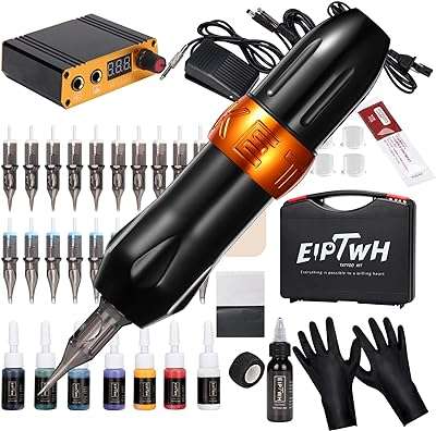 Kit complet de stylo à rouleau de tatouage iptoh avec 20 aiguilles. Vous voulez dépenser moins tout en obtenant plus ? DIAYTAR COTE D'IVOIRE  est là pour vous ! Profitez de nos offres exceptionnelles sur une large gamme de produits, allant des articles ménagers à l'électroménager, en passant par les gadgets et la mode. Faites des économies sans compromettre la qualité.