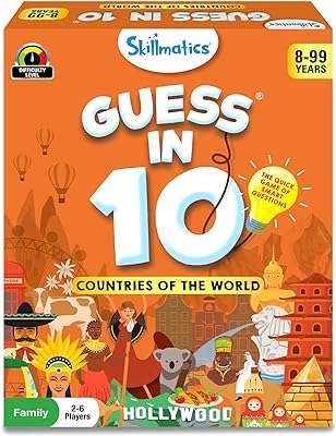 Jeu de cartes skillmatics devinez 10 pays dans le monde cadeaux pour les enfants. Trouvez les meilleurs bons plans chez DIAYTAR COTE D'IVOIRE, le go-to store en ligne pour tous vos besoins discount. Explorez notre large gamme de produits, des vêtements à la mode aux gadgets high-tech, et profitez de prix imbattables sans sacrifier la qualité !