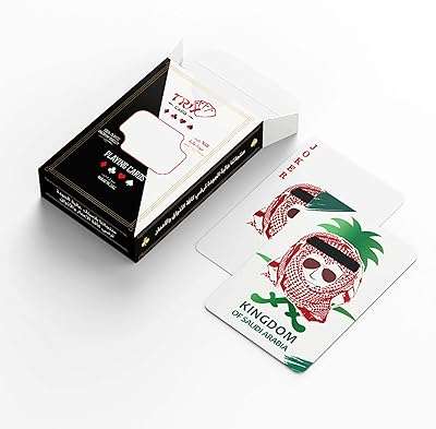 Cartes à jouer nouveau design de l'arabie saoudite (rouge) fabriqué aux émirats. Ne cherchez plus, DIAYTAR COTE D'IVOIRE  est là pour vous offrir les meilleurs deals en ligne ! Explorez notre vaste sélection de produits à prix réduits, incluant tout ce dont vous avez besoin pour votre maison, votre cuisine, votre garde-robe et bien plus encore. Profitez de nos offres discount sur les dernières tendances et économisez tout en restant à la pointe de la mode.