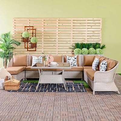 Ensemble de canapé de luxe alvea 7 places danube home | mobilier de jardin avec structure. À la recherche de bons plans pour équiper votre maison à moindre coût ? DIAYTAR COTE D'IVOIRE  est là pour vous ! Découvrez notre sélection de produits discount pour la maison, de l'électroménager à la décoration, et profitez de prix imbattables tout au long de l'année.