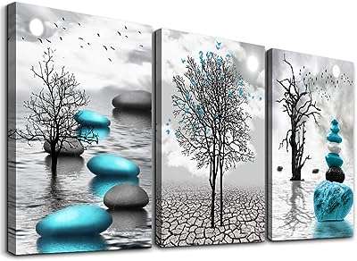 Art mural sur toile pour salon chambre à coucher salle de bain art moderne encadré 3 pièces prêtes accrocher images inspirantes abstraites bleues de ́corations. Ne ratez pas les bonnes affaires chez DIAYTAR COTE D'IVOIRE, votre boutique en ligne discount pour tous vos besoins. Explorez notre gamme complète de produits pour la maison, l'électroménager, l'informatique, la mode et les gadgets, et profitez des meilleurs prix du marché sans compromis sur la qualité.