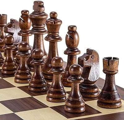Jeu d'échecs magnétique en bois de 15 pouces planche pliante jeux voyage portables avec fentes. Rencontrez les bonnes affaires chez DIAYTAR COTE D'IVOIRE  – votre destination en ligne pour des produits discount pour tous les aspects de votre vie. Découvrez notre sélection variée d'articles pour la maison, allant des appareils électroménagers indispensables aux éléments décoratifs élégants. Restez connecté avec notre gamme d'appareils informatiques à prix imbattables, et ravivez votre style avec des vêtements et accessoires tendance à petit prix. Faites des économies tout en obtenant la qualité que vous méritez !