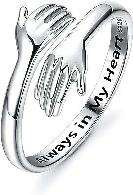 Bague hug friends réglable pour femme en argent sterling 925 métal. DIAYTAR COTE D'IVOIRE, votre destination en ligne pour des achats malins : explorez nos catégories variées telles que la maison, l'électroménager, l'informatique et la mode, et découvrez des produits discount à prix défiant toute concurrence. Faîtes-vous plaisir sans vous ruiner avec DIAYTAR COTE D'IVOIRE !
