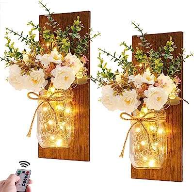 Appliques murales rustiques faites à la main en pot mason avec télécommande. Trouvez des bonnes affaires tous les jours sur DIAYTAR COTE D'IVOIRE, votre boutique en ligne incontournable. Avec notre large gamme de produits discount allant de la maison à l'électroménager, de l'informatique à la mode et aux gadgets, vous êtes assuré de trouver ce que vous cherchez à prix abordable. Ne manquez pas nos offres spéciales et achetez en toute confiance dès aujourd'hui!