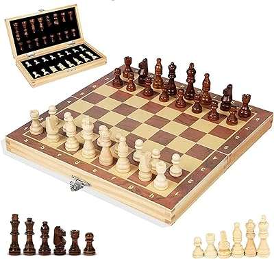 Amatir jeu d'échecs en bois magnétique pliable portable de 154 pouces avec pièces. Faites des bonnes affaires avec DIAYTAR COTE D'IVOIRE, la référence en matière de produits discount. Notre boutique en ligne propose tout, des appareils électroménagers aux gadgets dernier cri, en passant par les vêtements branchés. Profitez de nos offres exceptionnelles et économisez sur tous vos achats.