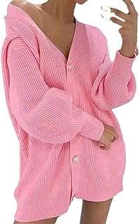 Cardigan pour femme pull décontracté couleur unie ample simple boutonnage. DIAYTAR COTE D'IVOIRE, votre partenaire en ligne pour des produits discount de qualité à des prix imbattables ! Trouvez tout ce dont vous avez besoin, des articles pour la maison aux appareils électroménagers, en passant par les accessoires informatiques et les produits tendance de la mode. Faites des bonnes affaires dès maintenant en visitant notre boutique en ligne.