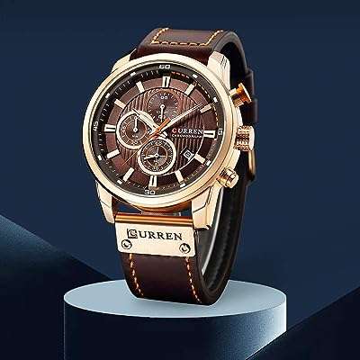 Montre sport à quartz pour hommes bracelet en cuir résistante l'eau avec affichage de la. DIAYTAR COTE D'IVOIRE  est l'adresse incontournable pour tous ceux qui cherchent des produits discount en ligne. Parcourez notre site et trouvez des offres imbattables sur une grande variété de produits, des articles pour la maison aux produits high-tech en passant par les dernières tendances mode et les gadgets les plus recherchés.